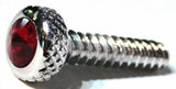 UP Dash Panel Screws for Freightliner Red Jewel Chrome 1 3/16" #23843 Set of 2