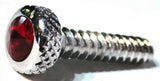 UP Dash Panel Screws for Freightliner Red Jewel Chrome 1 3/16" #23843 Set of 2