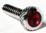 UP Dash Panel Screws for Freightliner Red Jewel Chrome 1 3/16" #23843 Set of 2