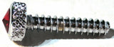 UP Dash Panel Screws for Freightliner Red Jewel Chrome 1 3/16" #23843 Set of 2