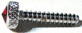 UP Dash Panel Screws for Freightliner Red Jewel Chrome 1 3/16" #23843 Set of 2