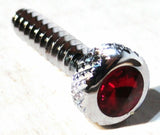 UP Dash Panel Screws for Freightliner Red Jewel Chrome 1 3/16" #23843 Set of 2