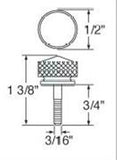 Dash Panel Screws for Peterbilt 2001-2005 Amber Jewel 1 3/8" #23847 Set of 2