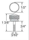 Dash Panel Screws for Peterbilt 2001-2005 Green Jewel 1 3/8" UP#23850 Set of 2