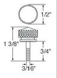 Dash Panel Screws for Peterbilt 2001-2005 Purple Jewel 1 3/8" #23851 Set of 2