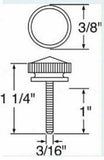 UP Dash Panel Screws for Kenworth T600 T800 W900 1 1/4" Purple Jewel #23869 Pair