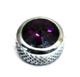 Upper Dash Screws for Kenworth Chrome Knurled Purple Jewel 1" UP#23884 Set of 6