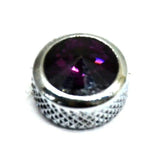 Upper Dash Screws for Kenworth Chrome Knurled Purple Jewel 1" UP#23884 Set of 6