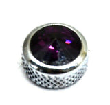 Upper Dash Screws for Kenworth Chrome Knurled Purple Jewel 1" UP#23884 Set of 6