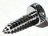 Kenworth Chrome Upper Dash Screws Red Jewel Knurled 1" UP#23885 Set of 6