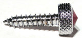 Kenworth Chrome Upper Dash Screws Red Jewel Knurled 1" UP#23885 Set of 6