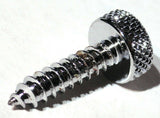 Kenworth Chrome Upper Dash Screws Red Jewel Knurled 1" UP#23885 Set of 6