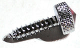 Kenworth Chrome Upper Dash Screws Red Jewel Knurled 1" UP#23885 Set of 6