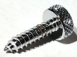 Kenworth Chrome Upper Dash Screws Red Jewel Knurled 1" UP#23885 Set of 2
