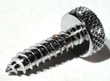 Kenworth Chrome Upper Dash Screws Red Jewel Knurled 1" UP#23885 Set of 2