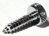 Kenworth Chrome Upper Dash Screws Red Jewel Knurled 1" UP#23885 Set of 2