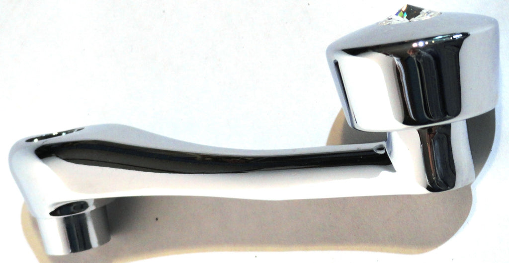 Chrome Die-Cast Window Crank 16-Spline 7/16 OD Adapter - Clear Crystal UP#24017