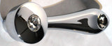 Chrome Die-Cast Window Crank 16-Spline 7/16 OD Adapter - Clear Crystal UP#24017