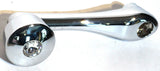 Chrome Die-Cast Window Crank 16-Spline 7/16 OD Adapter - Clear Crystal UP#24017