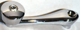 Chrome Die-Cast Window Crank 16-Spline 7/16 OD Adapter - Clear Crystal UP#24017