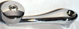 Chrome Die-Cast Window Crank 16-Spline 7/16 OD Adapter - Clear Crystal UP#24017
