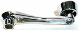 Window Crank for 3/8" Square Regulator Shaft Blue Jewel Chrome UP#24023 Each