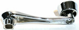Window Crank for 3/8" Square Regulator Shaft Blue Jewel Chrome UP#24023 Each