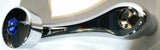 Window Crank for 3/8" Square Regulator Shaft Blue Jewel Chrome UP#24023 Each