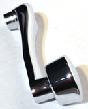 Chrome Die-Cast Window Crank With 3/8 Square Adapter - Plain UP#24028 Each