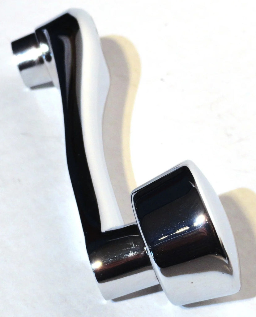 Chrome Die-Cast Window Crank With 3/8 Square Adapter - Plain UP#24028 Each