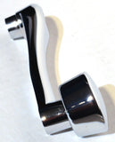 Chrome Die-Cast Window Crank With 3/8 Square Adapter - Plain UP#24028 Each
