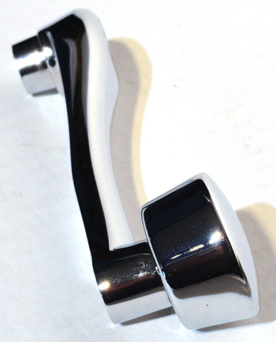 Chrome Die-Cast Window Crank With 3/8 Square Adapter - Plain UP#24028 Each