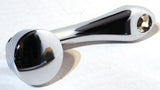 Chrome Die-Cast Window Crank With 3/8 Square Adapter - Plain UP#24028 Each