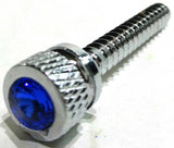 Fits Freightliner Blue Jewel Dash Screws Chrome 1.5" Tall UP#24052 - Set of 2