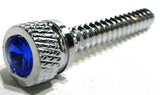 Fits Freightliner Blue Jewel Dash Screws Chrome 1.5" Tall UP#24052 - Set of 2
