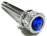 Fits Freightliner Blue Jewel Dash Screws Chrome 1.5" Tall UP#24052 - Set of 2