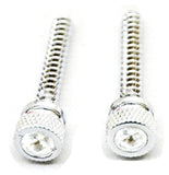Dash Screws for Freightliner Clear Jewel Chrome 1 1/2" Tall UP#24053 Set of 2