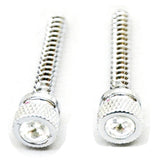 Dash Screws for Freightliner Clear Jewel Chrome 1 1/2" Tall UP#24053 Set of 2