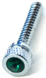 Dash Screws for Freightliner Green Jewel Chrome 1 1/2" Tall UP#24054 Set of 2