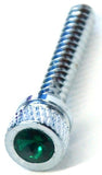 Dash Screws for Freightliner Green Jewel Chrome 1 1/2" Tall UP#24054 Set of 2
