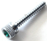 Dash Screws for Freightliner Green Jewel Chrome 1 1/2" Tall UP#24054 Set of 2