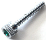Dash Screws for Freightliner Green Jewel Chrome 1 1/2" Tall UP#24054 Set of 2