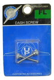 Dash Screws for Freightliner Purple Jewel Chrome 1 1/2" Tall UP#24055 Set of 6