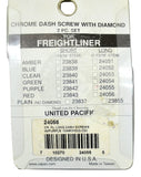 Dash Screws for Freightliner Purple Jewel Chrome 1 1/2" Tall UP#24055 Set of 6