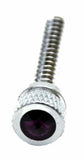 Dash Screws for Freightliner Purple Jewel Chrome 1 1/2" Tall UP#24055 Set of 2