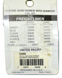 Dash Screws for Freightliner Purple Jewel Chrome 1 1/2" Tall UP#24055 Set of 2