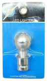 Deluxe Cigarette Lighter Knob W/ Blue LEDs Chrome 7/8" Heating Element UP#28466