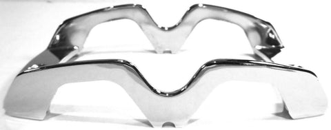 Lens Guards for Kenworth Tiger/Cat Eye Double Bubble Light Chrome UP#30001B Pair