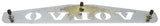 Volvo Cutout Rear Mud Flap Plate/Weight 24"x 4 Chrome 3 Stud Mount GG#30045 Each