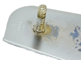 Chrome Steel 24 x 4 Mud Flap Plate/Weight Semi Truck-3 Stud Mount GG#30048 Each